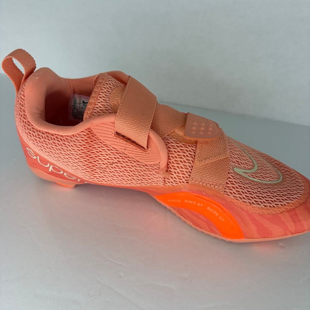 Nike Women's SuperRep Cycle 2 Next Nature Crimson Orange Cycling Shoes - Picture 4 of 13